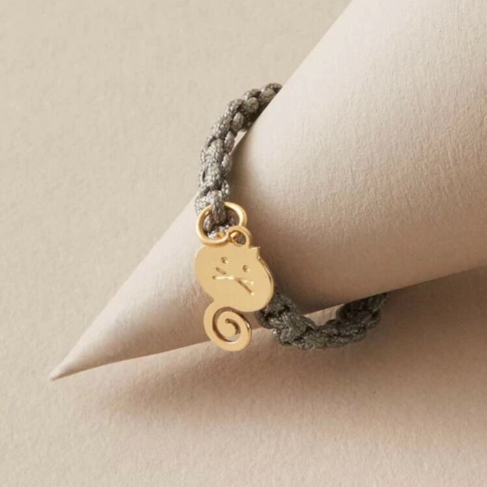 😺 Cat Charm Braided Ring 😺